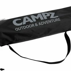 Groothandel 😍 CAMPZ Aluminium 4 Legs Folding Stool, Zwart/grijs 😍 -KAMPA-winkel campz 4 legs stool aluminium black gold 6
