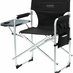 Begroting 🛒 CAMPZ Aluminium Director's Chair, Zwart/grijs 🌟