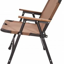 Coupon 💯 CAMPZ Aluminium Vouwstoel Double, Bruin/zwart 🔥 -KAMPA-winkel campz aluminium folding chair double brown 3