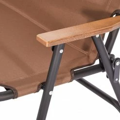 Coupon 💯 CAMPZ Aluminium Vouwstoel Double, Bruin/zwart 🔥 -KAMPA-winkel campz aluminium folding chair double brown 8