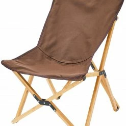 Begroting 🤩 CAMPZ Bamboo Folding Chair, Bruin 😍