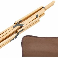 Begroting 🤩 CAMPZ Bamboo Folding Chair, Bruin 😍 -KAMPA-winkel campz bamboo folding chair brown brown 13