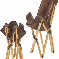 Kopen 🥰 CAMPZ Bamboo Folding Chair Set With Cover And Footrest, Bruin 🎉 -KAMPA-winkel campz bamboo folding chair set with cover and footrest brown brown 21
