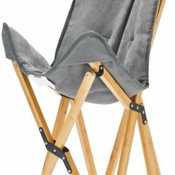 Flash-uitverkoop 😀 CAMPZ Bamboo Folding Chair Set With Cover, Grijs/bruin 😀 -KAMPA-winkel campz bamboo folding chair set with cover grey brown 16