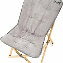 Flash-uitverkoop 😀 CAMPZ Bamboo Folding Chair Set With Cover, Grijs/bruin 😀 -KAMPA-winkel campz bamboo folding chair set with cover grey brown 4