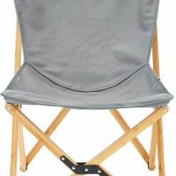 Flash-uitverkoop 😀 CAMPZ Bamboo Folding Chair Set With Cover, Grijs/bruin 😀 -KAMPA-winkel campz bamboo folding chair set with cover grey brown 6