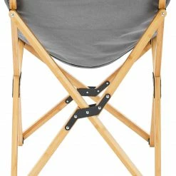 Flash-uitverkoop 😀 CAMPZ Bamboo Folding Chair Set With Cover, Grijs/bruin 😀 -KAMPA-winkel campz bamboo folding chair set with cover grey brown 8