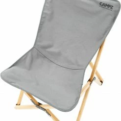 Flash-uitverkoop 😀 CAMPZ Bamboo Folding Chair Set With Cover, Grijs/bruin 😀 -KAMPA-winkel campz bamboo folding chair set with cover grey brown 9