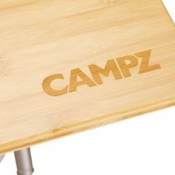 Alternative view of Flash-uitverkoop 🧨 CAMPZ Bamboo Table 100x60x58cm, Bruin/grijs 😍