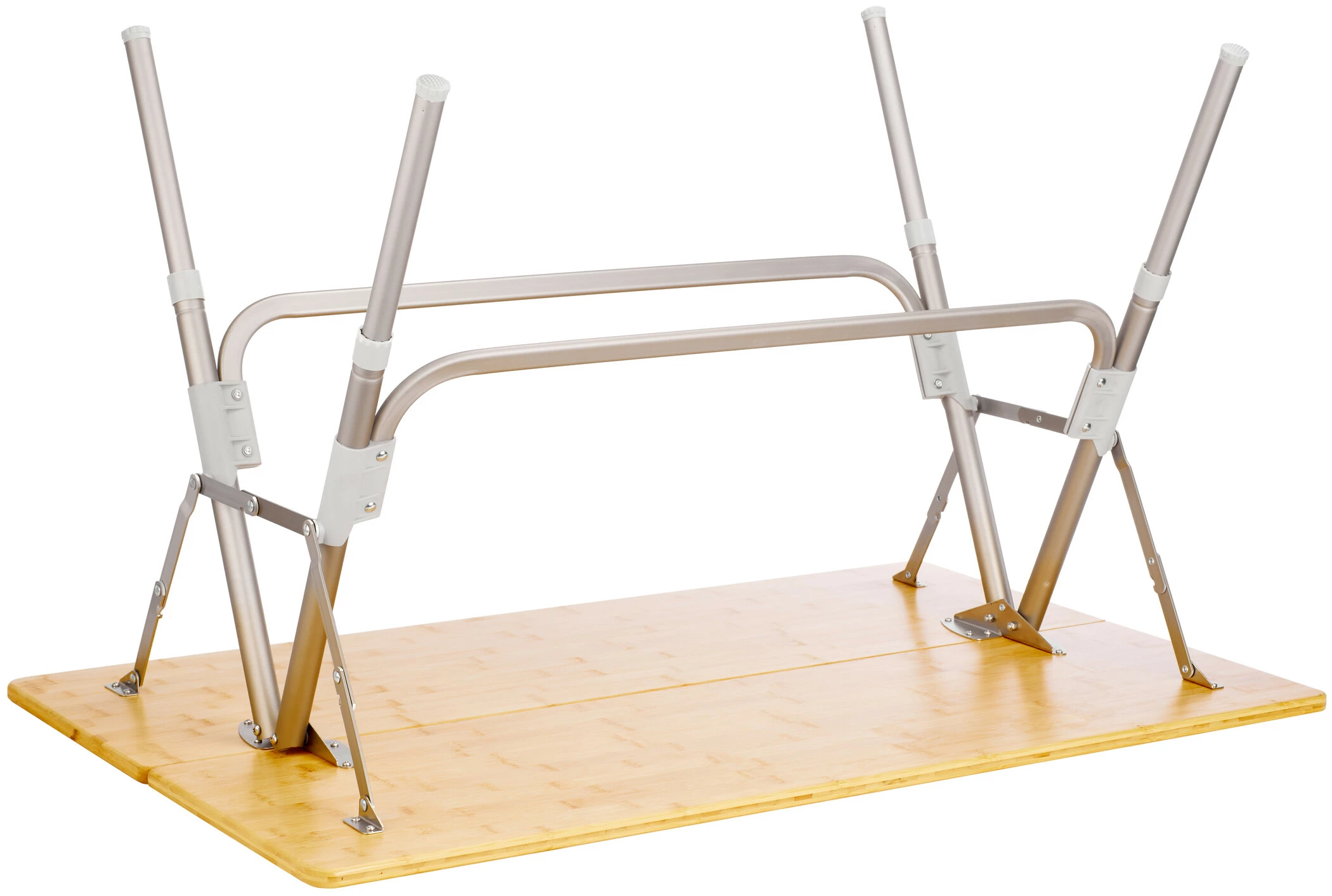 Flash-uitverkoop ๐งจ CAMPZ Bamboo Table 100x60x58cm, Bruin/grijs ๐ 6 Flash-uitverkoop ๐งจ CAMPZ Bamboo Table 100x60x58cm, Bruin/grijs ๐ - Afbeelding 4