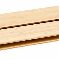 Beste deal 🌟 CAMPZ Bamboo Table 100x65x65cm With Storage Mesh, Bruin 🛒 -KAMPA-winkel campz bamboo table 100x65x65cm with storage mesh brown 9