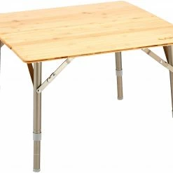 Coupon ⭐ CAMPZ Bamboo Table 60x60x40cm, Bruin 😍