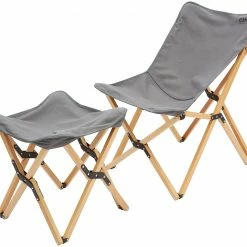 Beste recensies van 🧨 CAMPZ Beech Wood Folding Chair Set With Cover And Footrest, Grijs/bruin 🎁