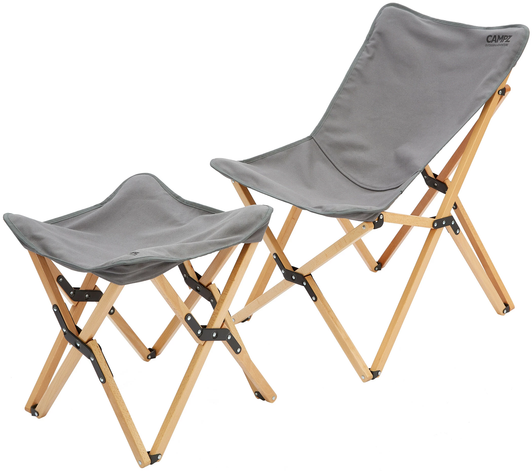 Beste recensies van ๐งจ CAMPZ Beech Wood Folding Chair Set With Cover And Footrest, Grijs/bruin ๐ 3 Beste recensies van ๐งจ CAMPZ Beech Wood Folding Chair Set With Cover And Footrest, Grijs/bruin ๐