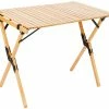 Aanbiedingen 💯 CAMPZ Beech Wood Roll-Out Table 90x60x70cm, Bruin 🎁 -KAMPA-winkel campz beech wood folding table 90x60x70cm brown 1