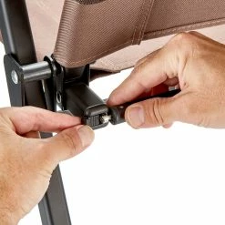 Uitgang 🤩 CAMPZ Comfort Aluminium Vouwstoel L, Bruin/zwart ✔️ -KAMPA-winkel campz comfort aluminium faltstuhl l braun 15
