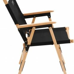 Kopen 🧨 CAMPZ Comfort Beech Wood Folding Chair, Zwart/bruin 🛒 -KAMPA-winkel campz comfort beech wood folding chair grey brown 3