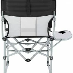 Hete verkoop ⭐ CAMPZ Compact Director's Chair, Zwart/grijs 💯 -KAMPA-winkel campz compact directors chair black grey 4