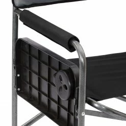Flash-uitverkoop 😉 CAMPZ Vouwstoel Met Bijzettafel, Zwart/grijs 🌟 -KAMPA-winkel campz faltstuhl mit seitentisch schwarz grau 10