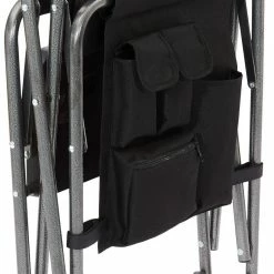 Flash-uitverkoop 😉 CAMPZ Vouwstoel Met Bijzettafel, Zwart/grijs 🌟 -KAMPA-winkel campz faltstuhl mit seitentisch schwarz grau 13