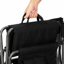 Flash-uitverkoop 😉 CAMPZ Vouwstoel Met Bijzettafel, Zwart/grijs 🌟 -KAMPA-winkel campz faltstuhl mit seitentisch schwarz grau 14