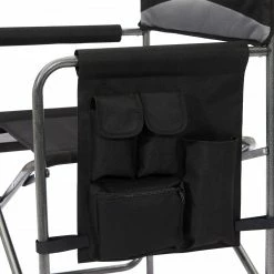 Flash-uitverkoop 😉 CAMPZ Vouwstoel Met Bijzettafel, Zwart/grijs 🌟 -KAMPA-winkel campz faltstuhl mit seitentisch schwarz grau 7
