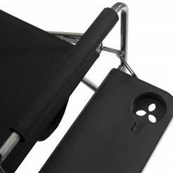 Flash-uitverkoop 😉 CAMPZ Vouwstoel Met Bijzettafel, Zwart/grijs 🌟 -KAMPA-winkel campz faltstuhl mit seitentisch schwarz grau 8