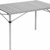 Uitgang ⌛ CAMPZ Aluminium Roll-Out Table 107x70x70cm, Grijs 🛒 -KAMPA-winkel campz falttisch aluminum 107x70x70cm schwarz grau 1