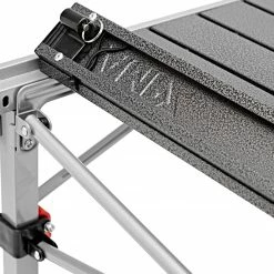 Uitgang ⌛ CAMPZ Aluminium Roll-Out Table 107x70x70cm, Grijs 🛒 -KAMPA-winkel campz falttisch aluminum 107x70x70cm schwarz grau 5