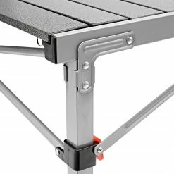 Uitgang ⌛ CAMPZ Aluminium Roll-Out Table 107x70x70cm, Grijs 🛒 -KAMPA-winkel campz falttisch aluminum 107x70x70cm schwarz grau 7