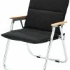 Groothandel 🌟 CAMPZ Folding Chair Set With Cover, Zwart 👏 -KAMPA-winkel campz folding chair with beech wood armrests black brown 1