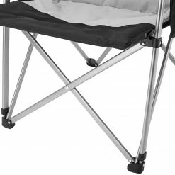 Hete verkoop 🔔 CAMPZ Folding Chair With Steel Armrests, Zwart/grijs 😍 -KAMPA-winkel campz folding chair with steel armrests black grey 7