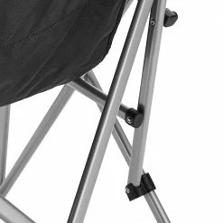 Hete verkoop 🔔 CAMPZ Folding Chair With Steel Armrests, Zwart/grijs 😍 -KAMPA-winkel campz folding chair with steel armrests black grey 8