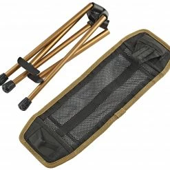 Begroting 🥰 CAMPZ Aluminium Folding Stool Square, Zwart/goud 🔥 -KAMPA-winkel campz folding stool aluminium black gold 4