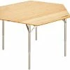 Uitgang 🛒 CAMPZ Hexa Bamboe Vouwtafel 100x86x40/60cm, Bruin 🧨 -KAMPA-winkel campz hexa bambus falttisch o100x50 70cm braun 1