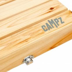 Flash-uitverkoop 🎉 CAMPZ Iwaki Picnic Table Set Fir Wood, Bruin/grijs ⌛ -KAMPA-winkel campz iwaki fir wood picnic furniture set brown silver 4