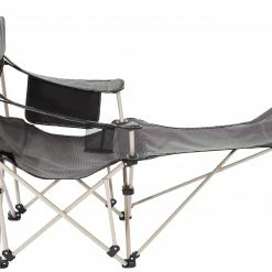 Goedkoopste 🧨 CAMPZ Lounger Vouwstoel Met Voetensteun, Grijs 👏 -KAMPA-winkel campz lounger faltstuhl mit fussablage anthrazit 3