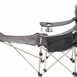 Goedkoopste 🧨 CAMPZ Lounger Vouwstoel Met Voetensteun, Grijs 👏 -KAMPA-winkel campz lounger faltstuhl mit fussablage anthrazit 5