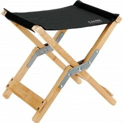 Korting โจ CAMPZ Folding Stool Bamboo, Zwart/bruin ๐