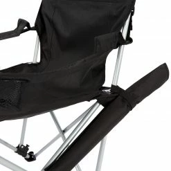 Begroting 🛒 CAMPZ Lounger Vouwstoel Met Afneembare Voetsteun, Zwart 👏 -KAMPA-winkel campz lounger folding chair with detachable footrest black 10