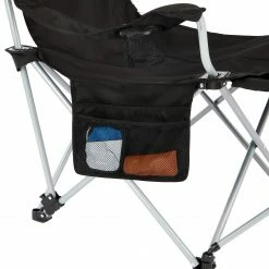 Begroting 🛒 CAMPZ Lounger Vouwstoel Met Afneembare Voetsteun, Zwart 👏 -KAMPA-winkel campz lounger folding chair with detachable footrest black 15