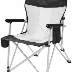 Gloednieuw 🔥 CAMPZ Mesh Vouwstoel, Zwart/grijs 🔔
