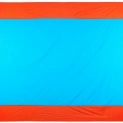 Hete verkoop 💯 CAMPZ Picnic Blanket 210x200cm, Turquoise/oranje 👍