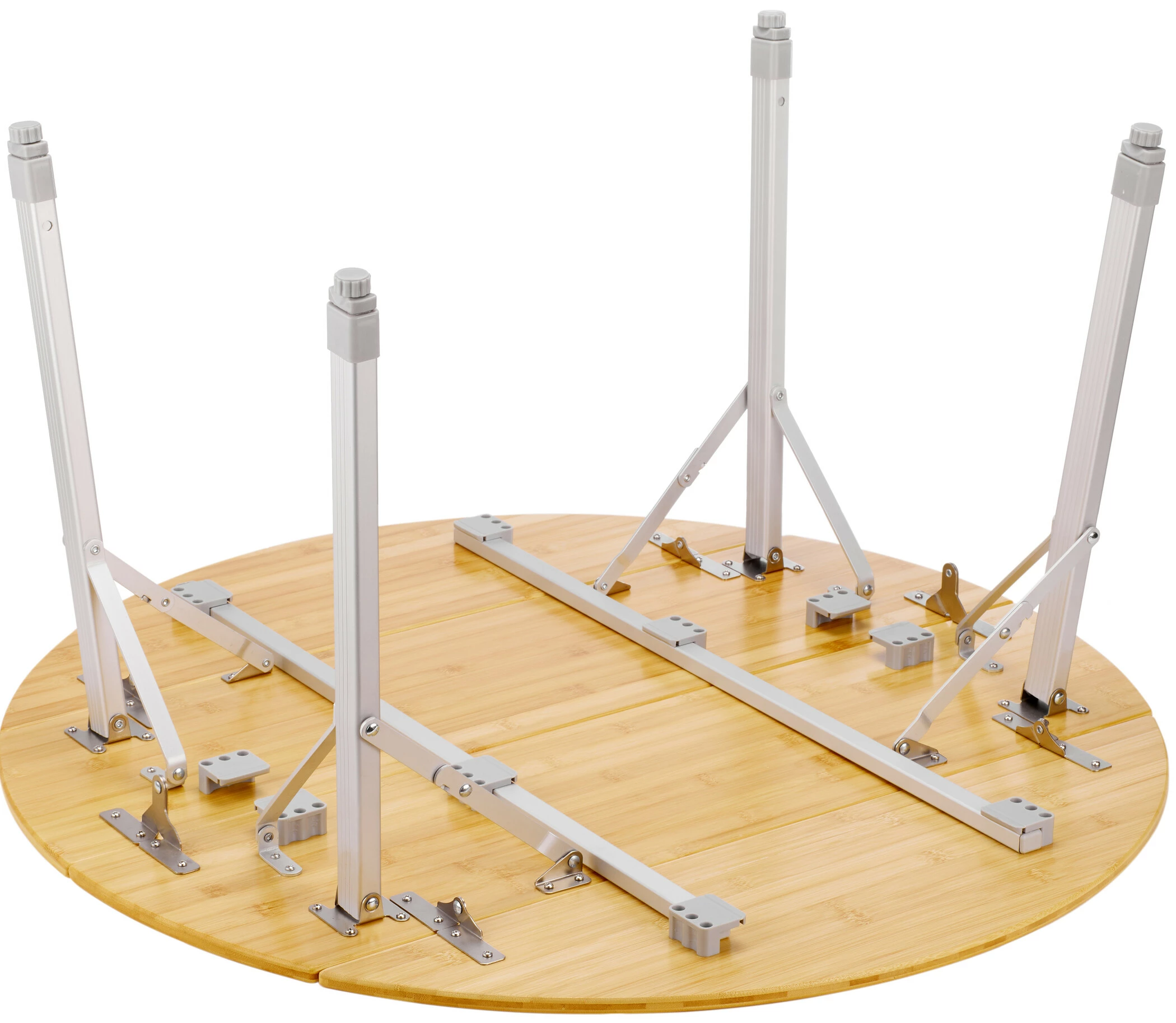 Goedkoopste ๐คฉ CAMPZ Round Bamboo Table 90x46/70cm, Bruin/grijs ๐ฅฐ 7 Goedkoopste ๐คฉ CAMPZ Round Bamboo Table 90x46/70cm, Bruin/grijs ๐ฅฐ - Afbeelding 5