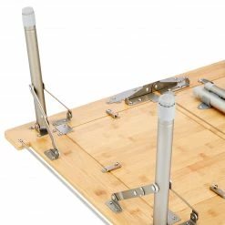 Korting 🥰 CAMPZ Utility Bamboo Table 51x78x40, Bruin ⭐ -KAMPA-winkel campz utility bamboo table 51x78x40 brown 11