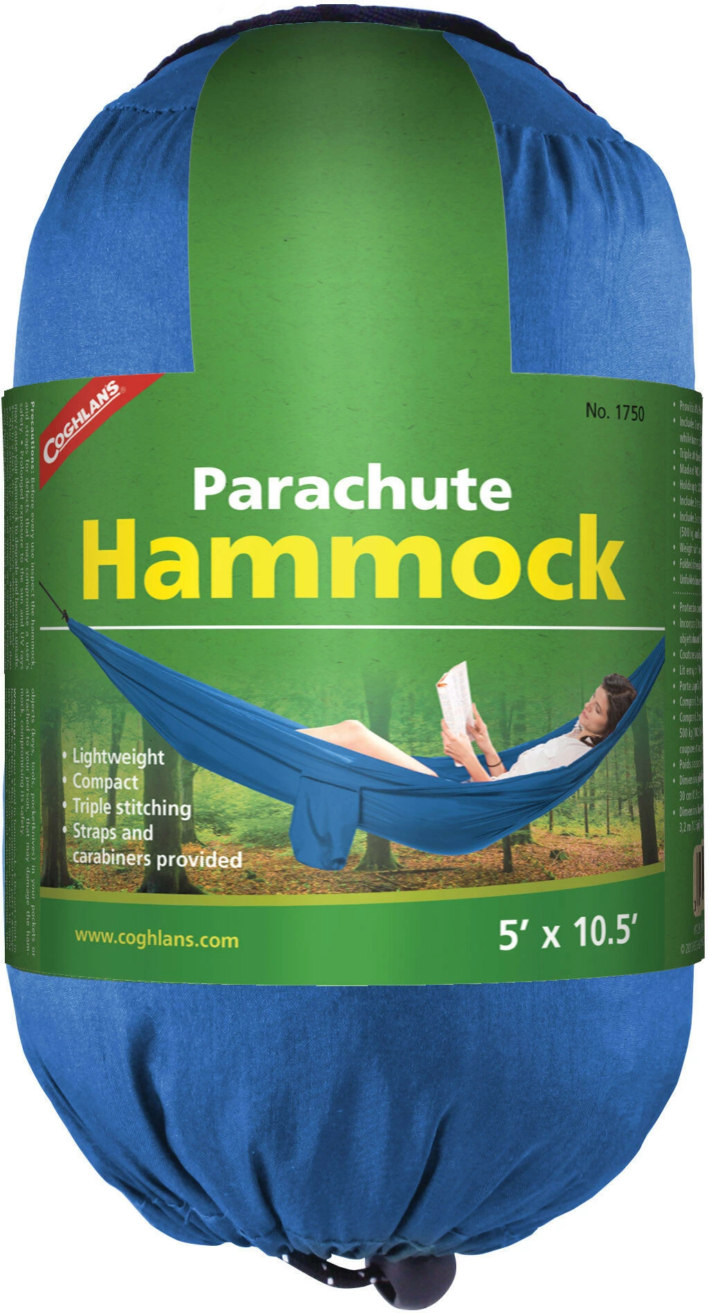 Korting 𧨠Coghlans Parachute Hangmat Eenpersoons, Blauw π 3 Korting 𧨠Coghlans Parachute Hangmat Eenpersoons, Blauw π