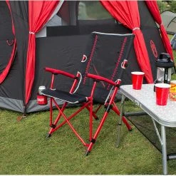 Korting 🎉 Coleman Bungee Stoel Festival Collectie, Zwart/rood ✨ -KAMPA-winkel coleman bungee chair festival collection red 4