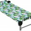 Nieuw 🎁 Disc-O-Bed Kid-O-Bed Recht Frame Zonder Zijvakken Kinderen, Groen/blauw 😉 -KAMPA-winkel disc o bed kid o bed straight frame without side pockets kids block pattern 1