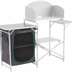 Uitgang ⭐ Easy Camp Sarin Keukentafel, Zwart/grijs 🧨