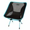 Nieuw ❤️ Helinox One Stoel, Zwart/turquoise ⌛ -KAMPA-winkel helinox chair one black blue 1